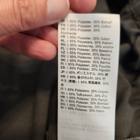 FjallRaven Pants Sz 38 X 34 Long Mens Vardag Trousers Outdoor Hiking Gray Logo - Picture 12 of 13